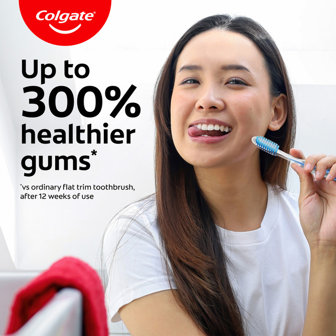 Colgate Slim Soft Advanced Manual Toothbrush, Ultra Soft 2 Pack