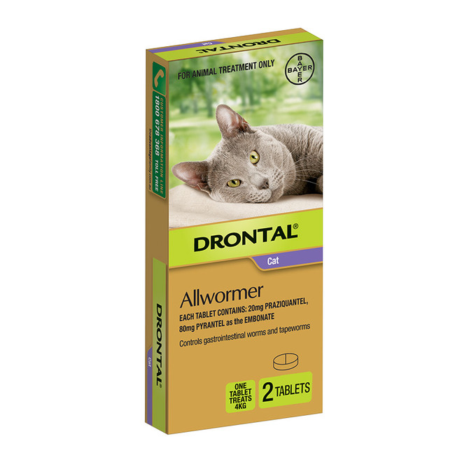 Drontal Cat Allwormer Tablets 2 Pack