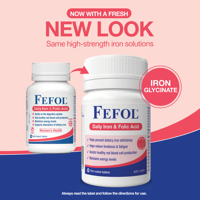 Fefol Daily Iron & Folic Acid 30s Tablets 