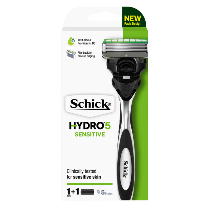 Schick Hydro 5 Sense Sensitive Razor Handle + 1 Refill