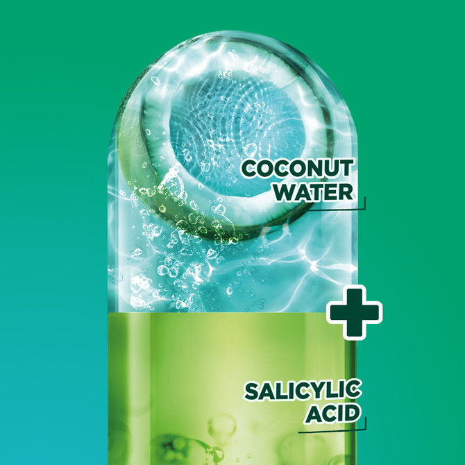 Garnier Fructis Coconut Water Conditioner 850ml for Oily Roots, Dry Ends