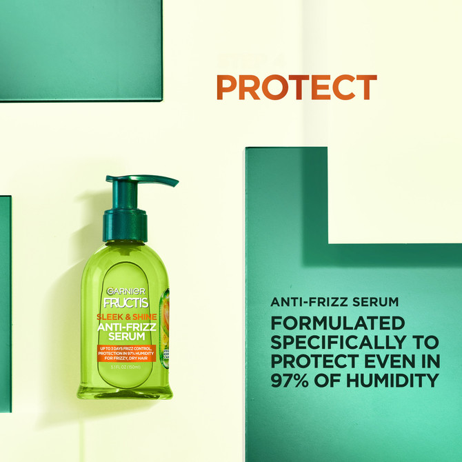 Garnier Fructis Sleek and Shine Anti-Frizz Hair Serum for Smooth and Glossy Hair 150ml