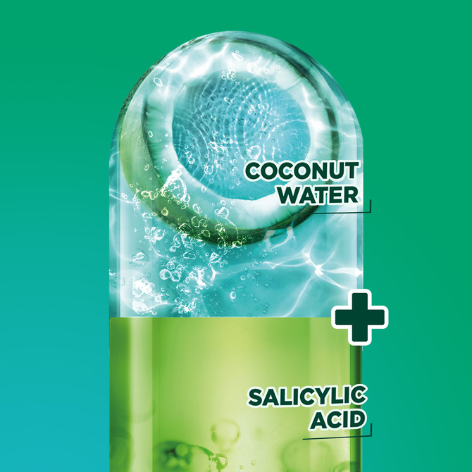 Garnier Fructis Coconut Water Balancing Shampoo for Oily Roots and Dry Ends 315ml