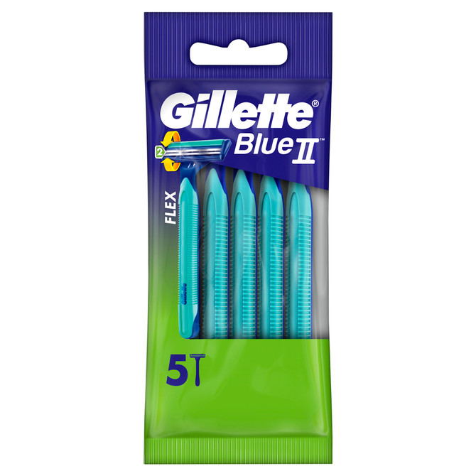 Gillette BlueII Plus Disposable Razor 5 count, Shave Care