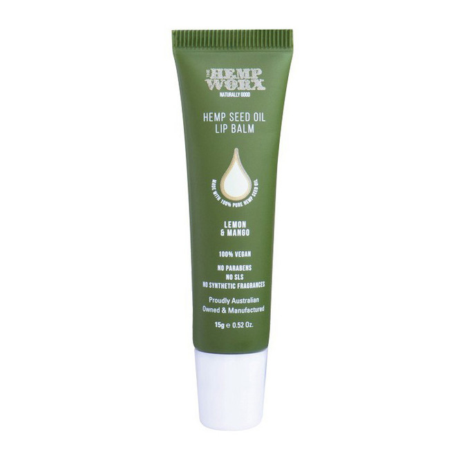 Hemp Worx Lemon & Mango Hemp Seed Oil Lip Balm 15g