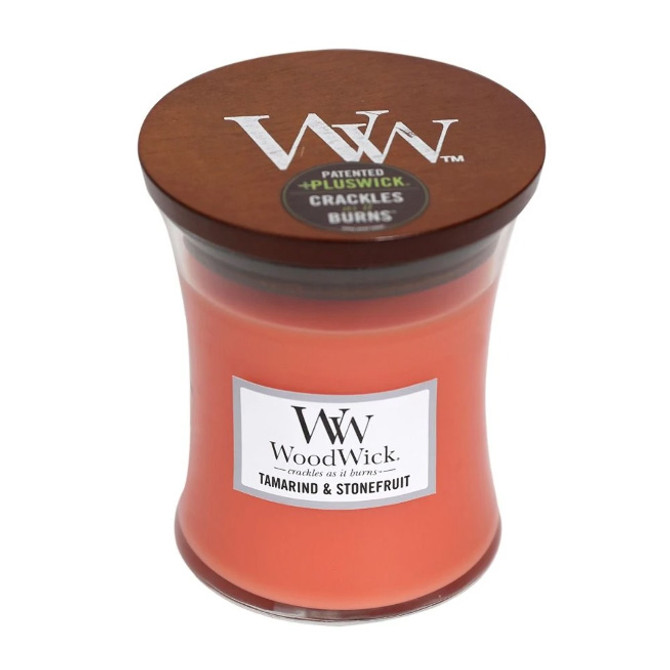 Woodwick Medium Tamarind & Stonefruit Scented Candle