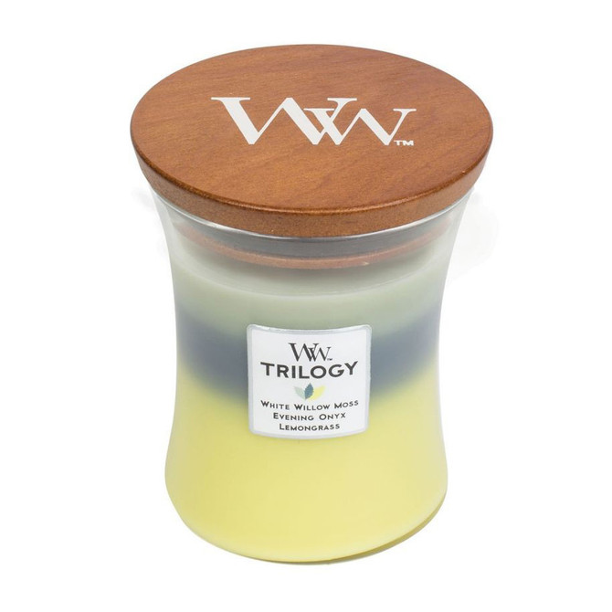 Woodwick Medium Woodland Shade Trilogy Scented Candle