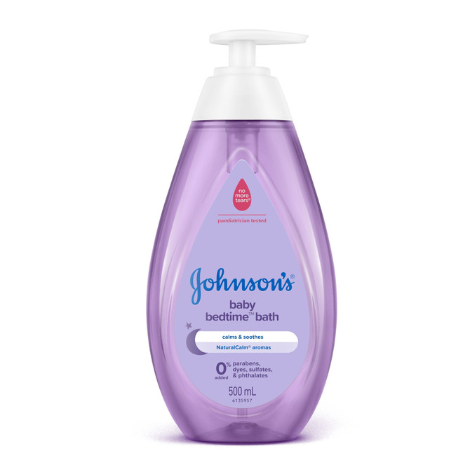 Johnson's Bedtime Gentle Calming Jasmine & Lily Scented Tear-Free Baby Bath 500mL