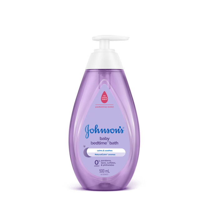 Johnson's Bedtime Gentle Calming Jasmine & Lily Scented Tear-Free Baby Bath 500mL