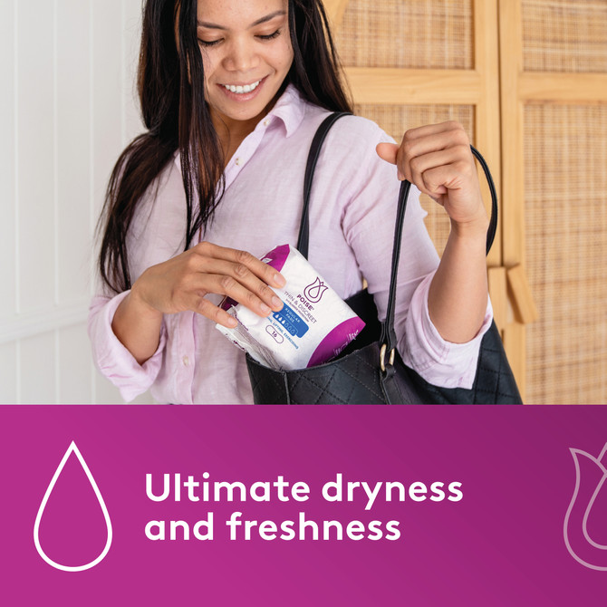 Poise Thin & Discreet Pads Regular 16 Pack