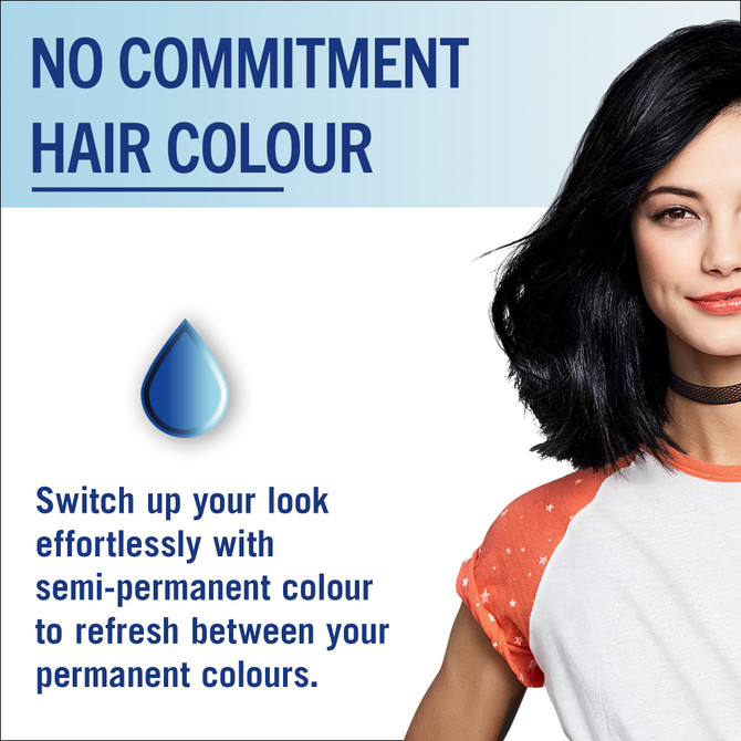 Schwarzkopf Live Colour Black Hair Dye Deep Black Semi Permanent 75mL