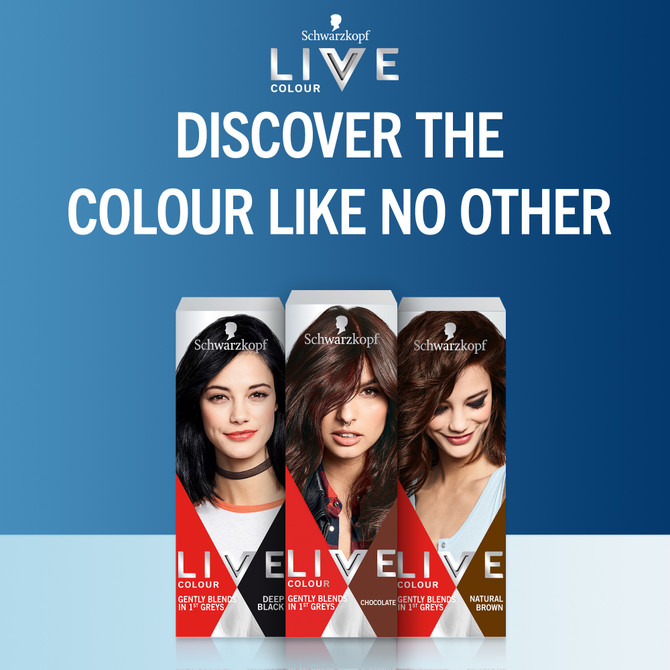 Schwarzkopf Live Colour Brown Hair Dye Chocolate Semi Permanent 75mL