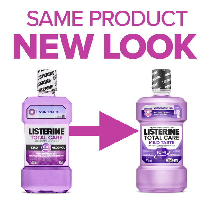 Listerine Total Care Zero Alcohol Mouthwash 250mL