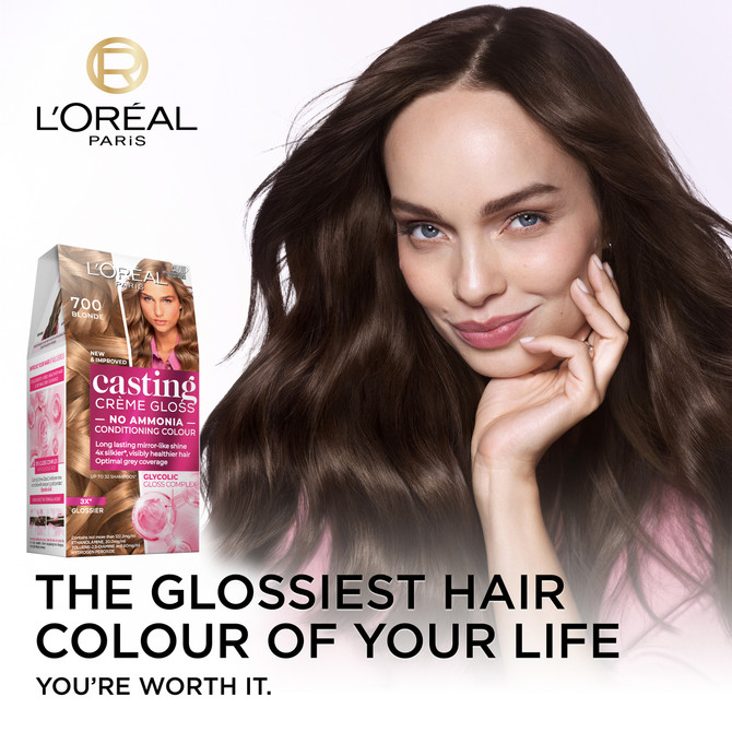 L'Oréal Paris Casting Crème Gloss Semi-Permanent  Hair Colour - 700 Blonde (Ammonia Free)