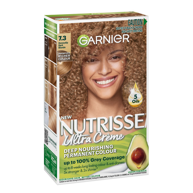 Garnier Nutrisse Permanent Hair Colour - 7.3 Honey Dip
