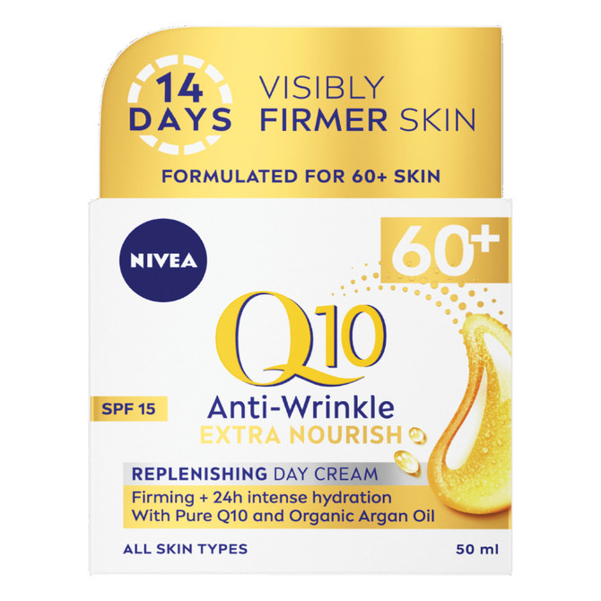 NIVEA Q10 Anti-Wrinkle Replenishing Mature Day Cream SPF15