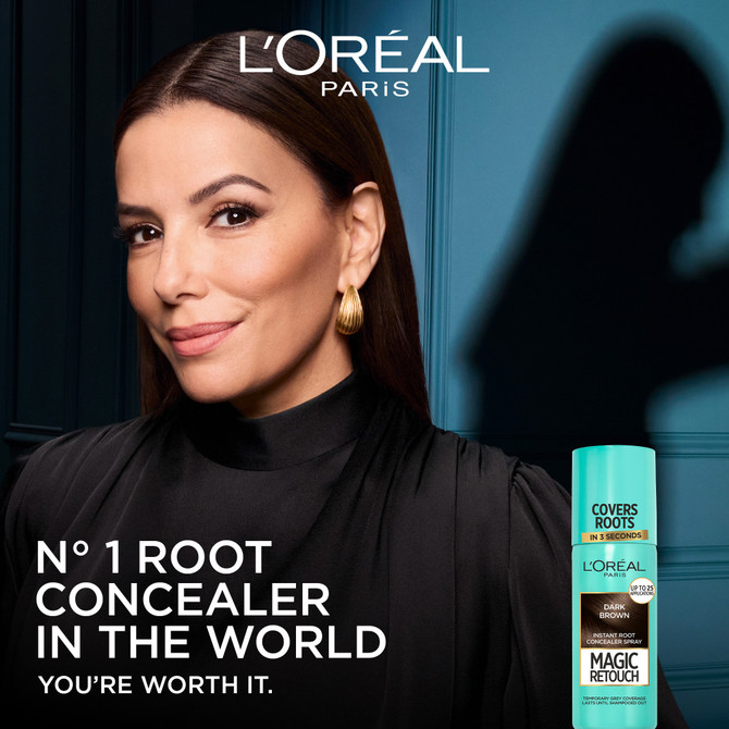 L'Oréal Paris Magic Retouch Temporary Root Concealer Spray - Auburn (Instant Grey Hair Coverage)