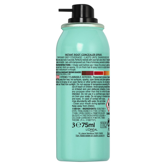 L'Oréal Paris Magic Retouch Temporary Root Concealer Spray - Auburn (Instant Grey Hair Coverage)