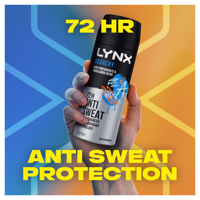 Lynx Antiperspirant Aerosol Anarchy 165mL