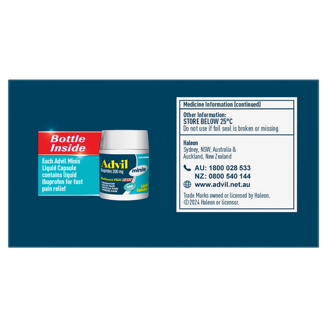 Advil Minis Liquid Capsules 90s