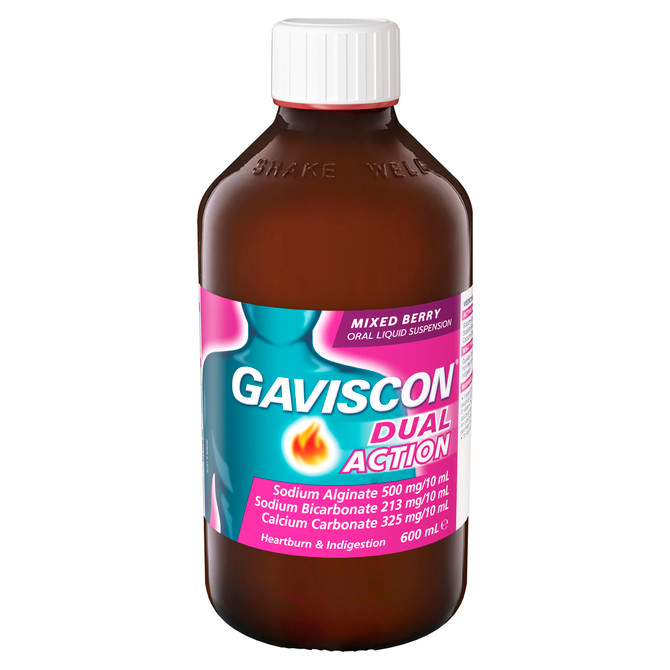 Gaviscon Dual Action Liquid Mixed Berry 600ml
