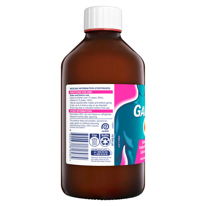 Gaviscon Dual Action Liquid Mixed Berry 600ml