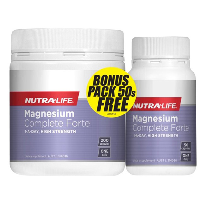 Nutra-Life Magnesium Complete Forte 200 + Bonus 50 Tablets