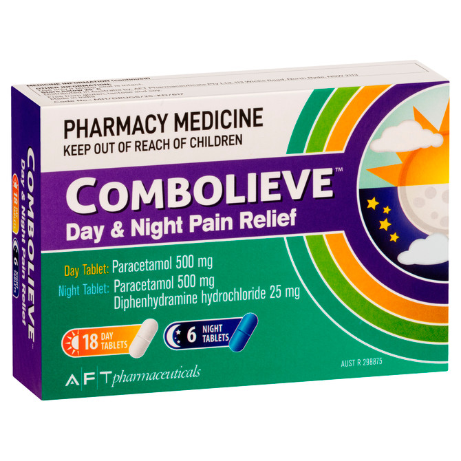Combolieve® Day and Night Pain Relief 24 Tablets