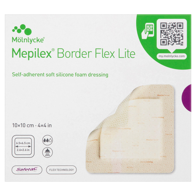 Mepilex Border Flex Lite 10x10cmSingle Dressing (1 Pack)