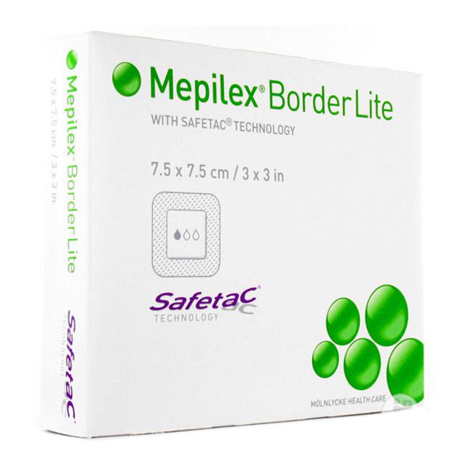 Mepilex Border Lite 7.5cm x 7.5cm Dressing 5 Pack