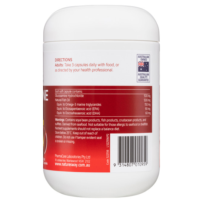 NATURE'S WAY GLUCOSAMINE & FISH OIL 200s