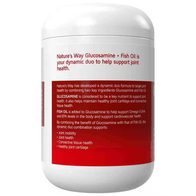 NATURE'S WAY GLUCOSAMINE & FISH OIL 200s