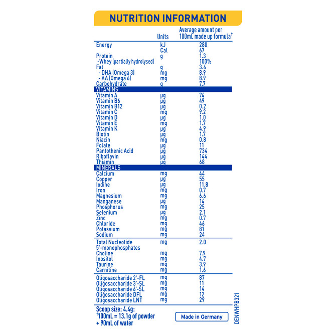 Nestle NAN SUPREMEpro 1 Infant Formula for Newborns Suitable from Birth 800g
