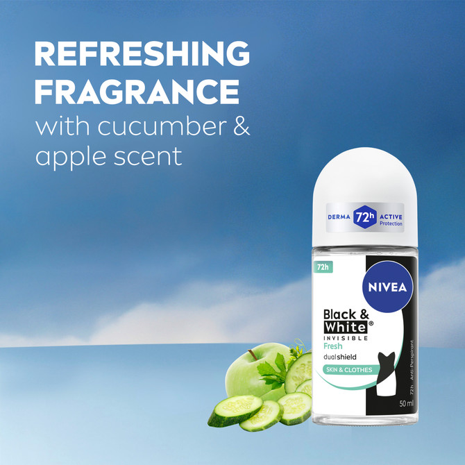 NIVEA BLACK & WHITE INVISIBLE Fresh Roll-On 50ml