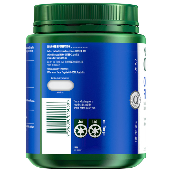 Nature's Own Odourless Fish Oil 1500mg 400 Capsules