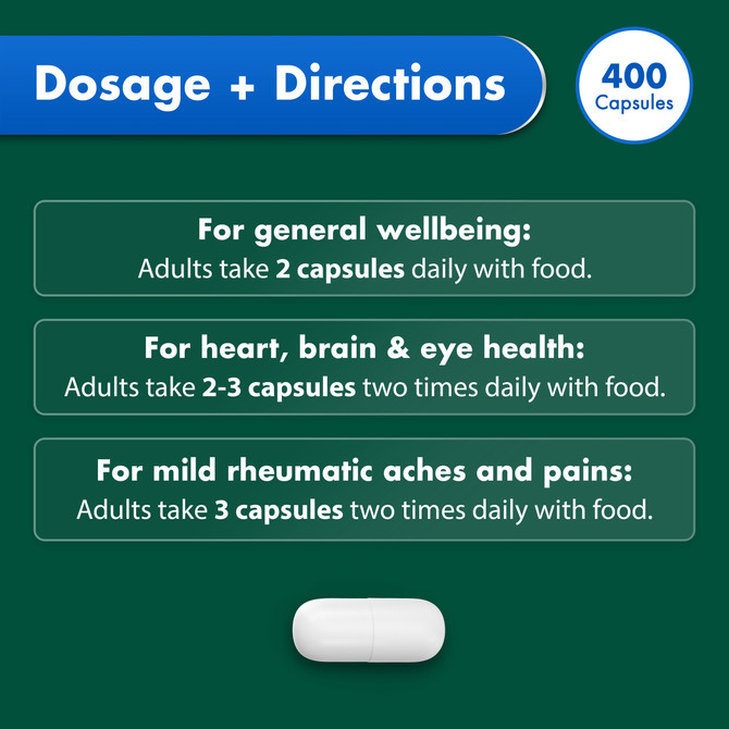 Nature's Own Odourless Fish Oil 1500mg 400 Capsules