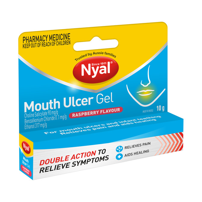 Nyal Mouth Ulcer Gel Raspberry 10g