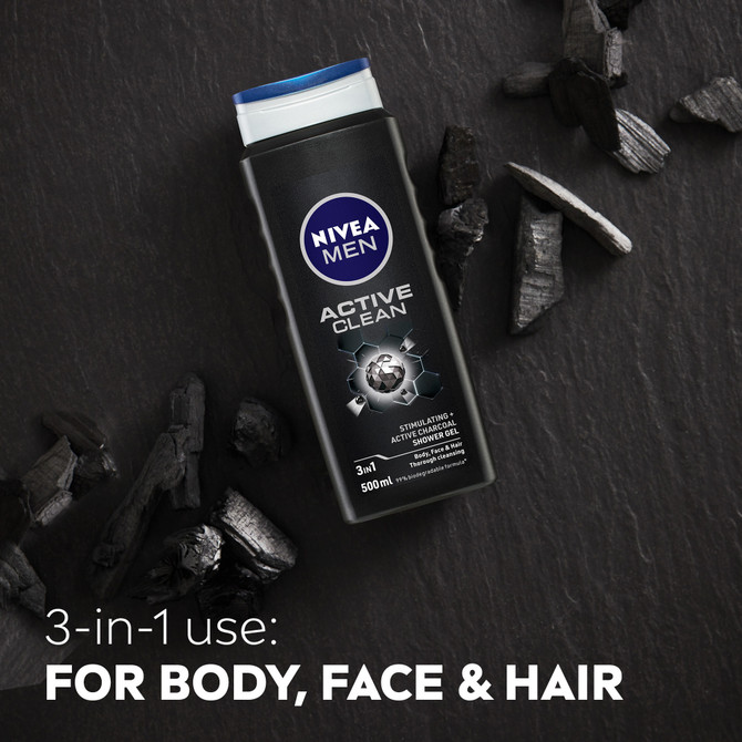 NIVEA MEN Active Clean Shower Gel 500ml