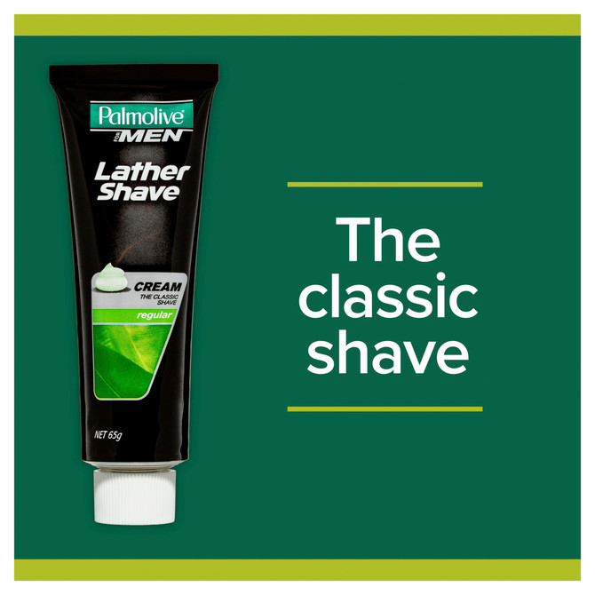 Palmolive Mens Lather Shave, 65g, Cream, The Classic Shave, Regular