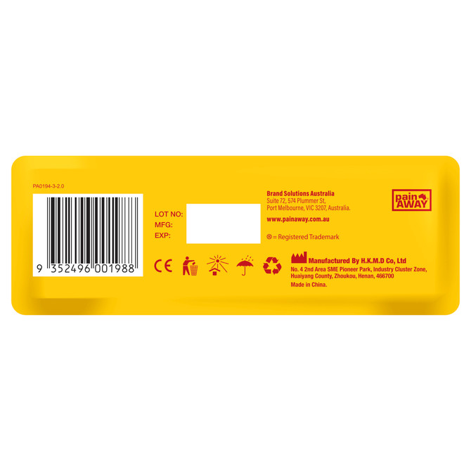 Pain Away Heat Patches XL x 3 Pack