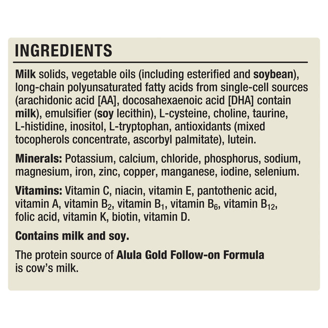 Alula Gold Stage 2 Follow-on Premium Follow-on Formula 6-12 months 900g