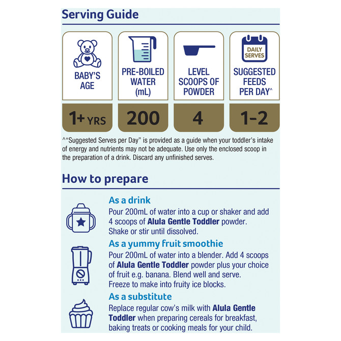 Alula Gentle Stage 3 Toddler Nutritious Milk Drink from 1 Year+ 900g