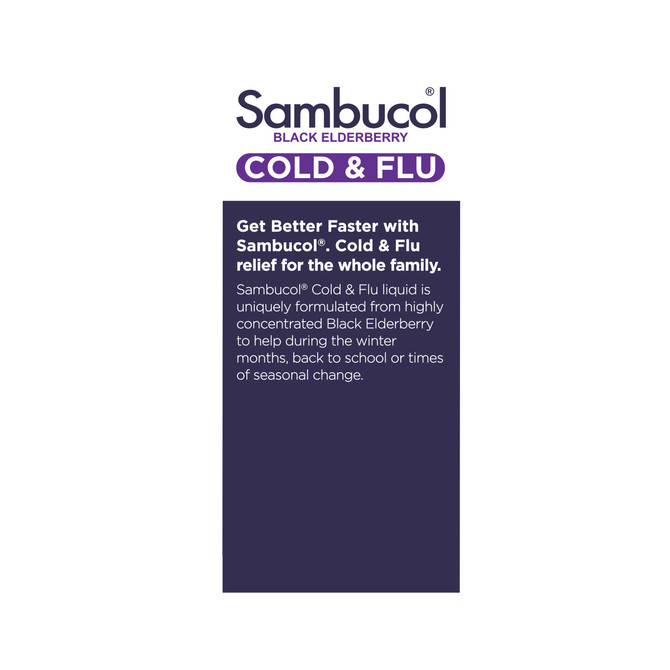 Sambucol Black Elderberry Cold & Flu Liquid 120mL