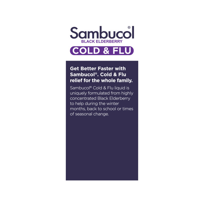 Sambucol Black Elderberry Cold & Flu Liquid 250mL
