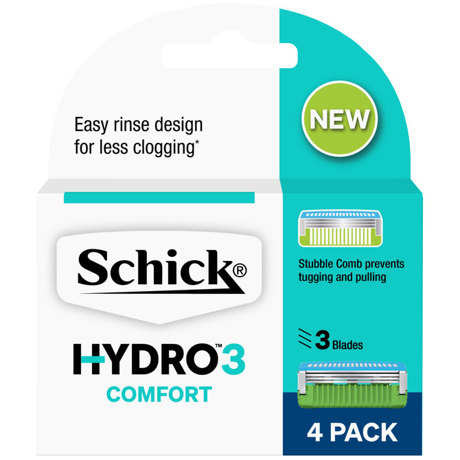 Schick Hydro 3 Comfort Blades Refill 4 pack