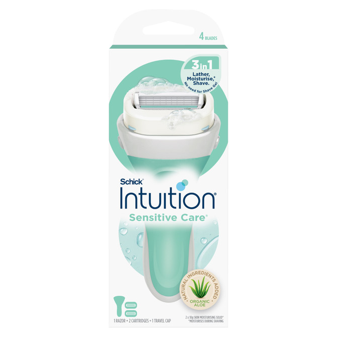 Schick Intuition Sensitive Care Razor Kit 2pk