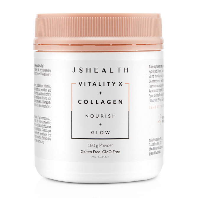 JS Health Vitality X + Collagen Nourish + Glow Powder 180g