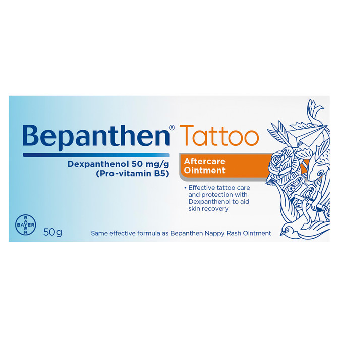 Bepanthen Tattoo Aftercare and Protection Ointment 50g