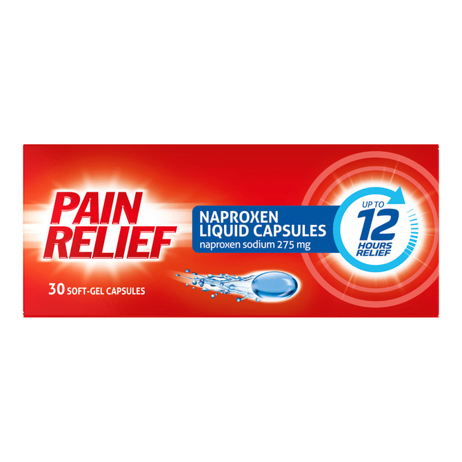 Pain Relief Naproxen Liquid Capsules 30pk