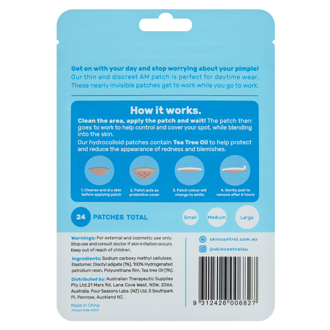 Skin Control Pimple Patch AM 24pk